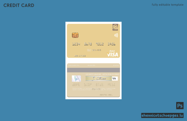 Beispielvorschau der Visa-Debitkarte der Daesong Bank aus Nordkorea